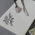 White Marble Chopping Board with Mother of Pearl